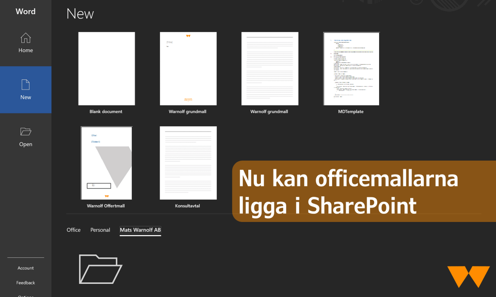 Nu kan officemallarna ligga i&nbsp;SharePoint